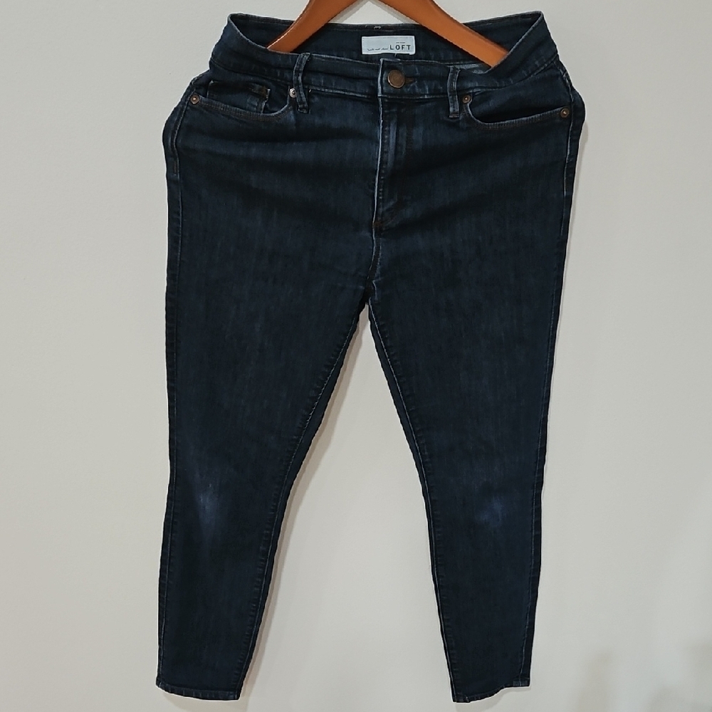 LOFT Blue Ankle Cropped Jeans